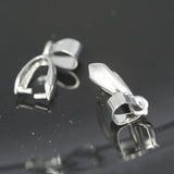 pinch bails in nickel plated, 30 pcs 15x6 mm pendant connectors, necklace clasps,pendant clasps 1083N15
