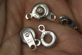 20 pcs 7.5mm nickel plated metal snap clasps , ball and socket clasps, button clasps SCL7N 1924