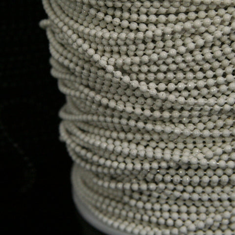 white brass ball chain 10 meter 33 feet 1.5mm 15 gauge with iron connector z031