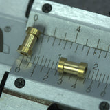 Raw brass round spacer 4x7mm 5/32"x9/32"  finding industrial design (2mm 5/64" 12 gauge hole ) bab2 1223R tmlp