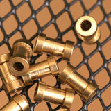 Raw brass round spacer 4x7mm 5/32"x9/32"  finding industrial design (2mm 5/64" 12 gauge hole ) bab2 1223R tmlp