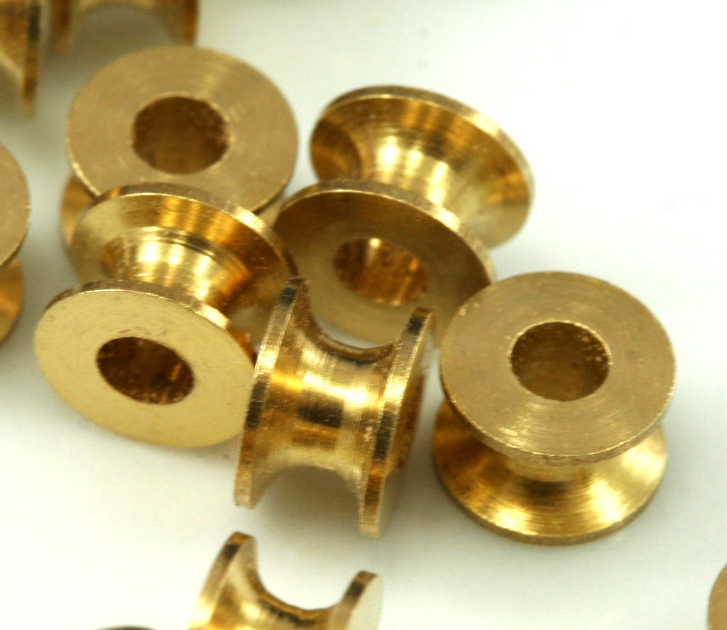 raw brass round tube 15 pcs  5x7mm ( 2.9mm hole) finding charm bab2.9 1524