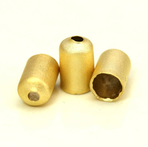 30 pcs  5x7,4mm inner 4mm matt gold plated alloy cone spacer holder finding charm end caps 308 ENC4