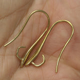 24mm raw brass earring hook with holder 1263R