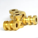 Brass round spacer 10 pcs 5x7mm 3/16"x9/32"  gold plated finding industrial design (2mm 5/64" 12 gauge hole ) bab2 OZ1222G